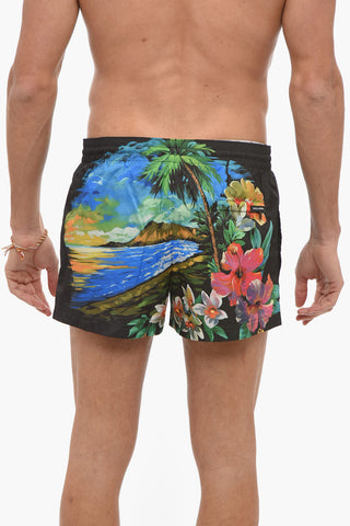 Costume Boxer HAWAII Con Stampa