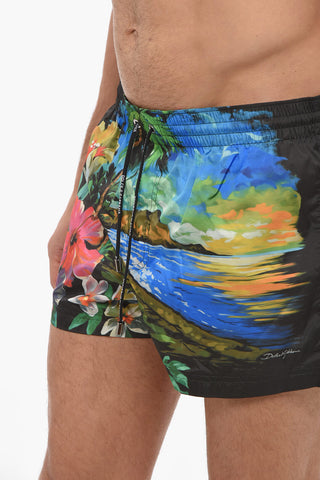 Costume Boxer HAWAII Con Stampa