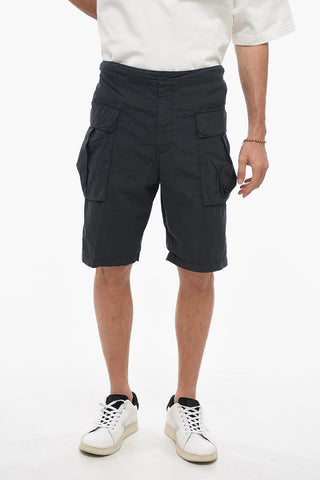 Drwastringed Cotton Cargo Shorts