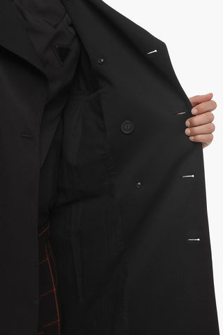 01. Cotton Blend Trench Coat with Studs