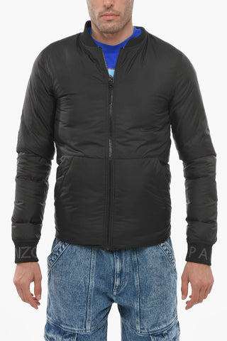 Reversible Bomber Jacket With Logoed Cuffs