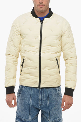 Reversible Bomber Jacket With Logoed Cuffs