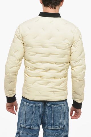 Reversible Bomber Jacket With Logoed Cuffs