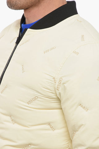 Reversible Bomber Jacket With Logoed Cuffs