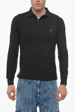 Long-sleeved Piquet Cotton Polo