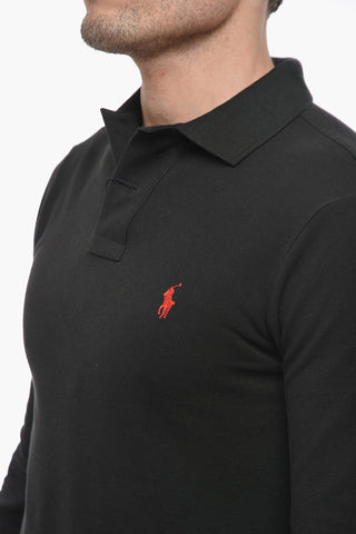 Long-sleeved Piquet Cotton Polo