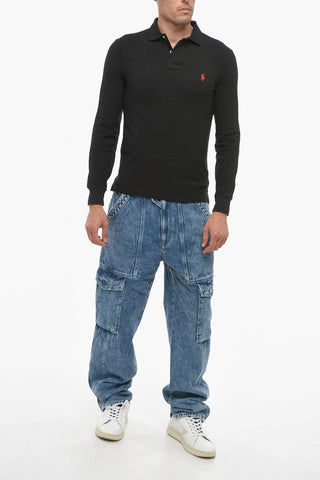Long-sleeved Piquet Cotton Polo