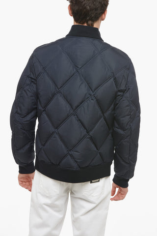 CC COLLECTION Quilted Down Jacket with Front Zip