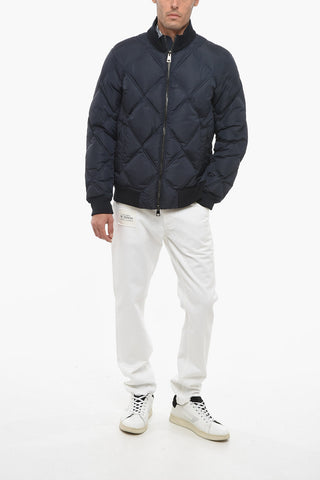 CC COLLECTION Quilted Down Jacket with Front Zip