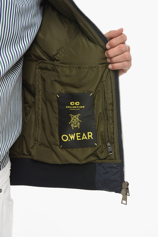 CC COLLECTION Quilted Down Jacket with Front Zip