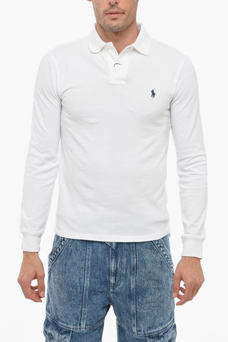Piquet Cotton Slim Fit Polo with Logo