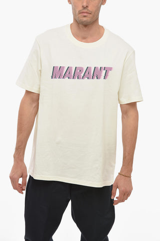 Crew Neck HONORE Printed Logo T-Shirt