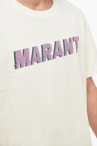 Crew Neck HONORE Printed Logo T-Shirt
