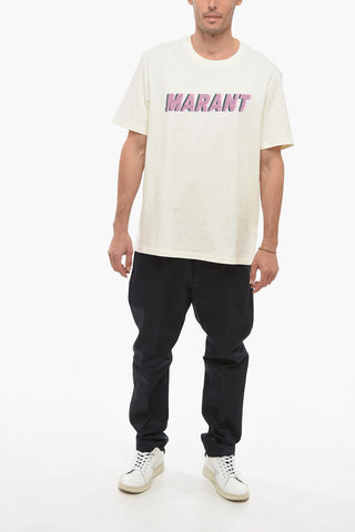 Crew Neck HONORE Printed Logo T-Shirt