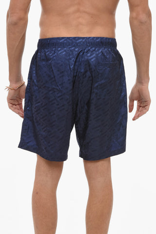Boxer Swisuit With Allover Print