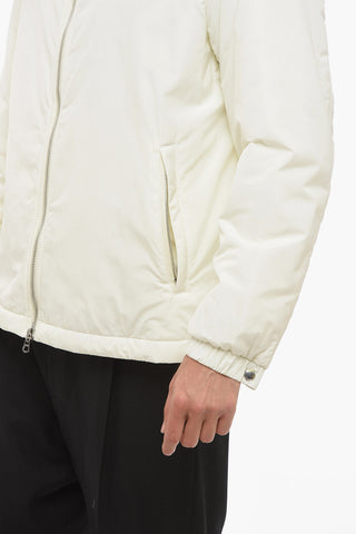 Hooded Windbreaker With Logo Print