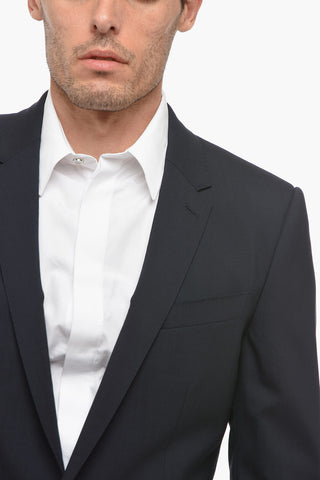 MARTINI Stretch Wool Slim Fit Suit with Flap Pockets