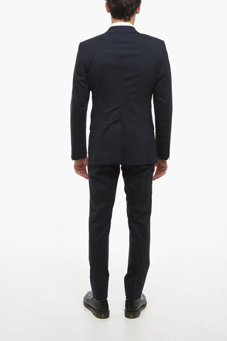 MARTINI Stretch Wool Slim Fit Suit with Flap Pockets
