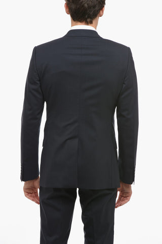 MARTINI Stretch Wool Slim Fit Suit with Flap Pockets