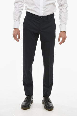 MARTINI Stretch Wool Slim Fit Suit with Flap Pockets