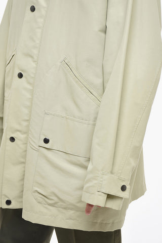 Cotton Blend UNISEX Parka with Concealed Closure