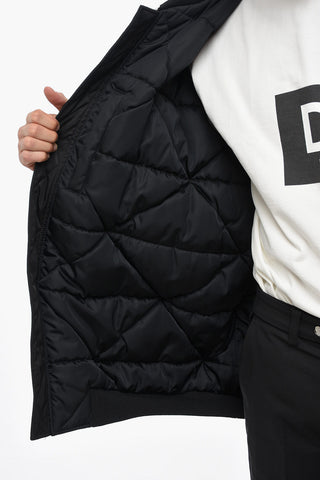 Oversized RE-NYLON Bomber Jacket with Belt