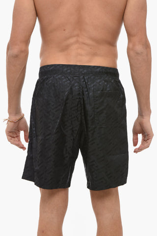 Boxer Swisuit With Allover Print