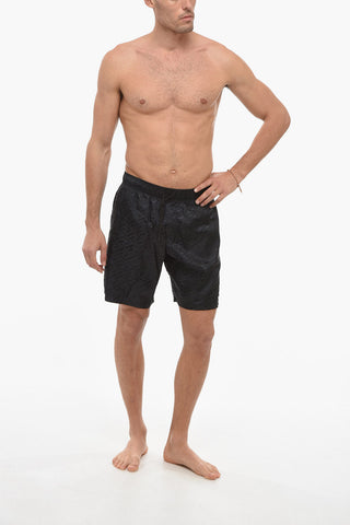 Boxer Swisuit With Allover Print