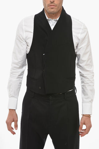Double-breasted Vest with Martingale