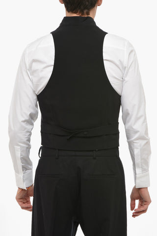 Double-breasted Vest with Martingale