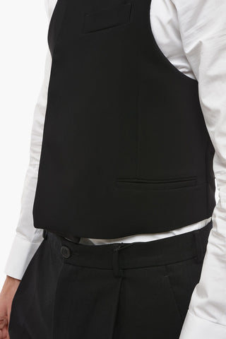 Double-breasted Vest with Martingale