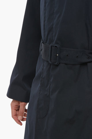 Cotton Blend PANAMA Belted Trenchcoat