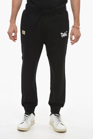 Printed Brushed Cotton Joggers