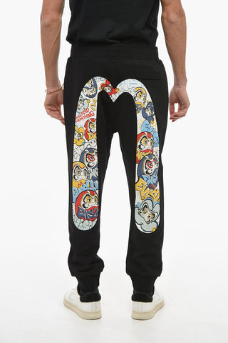 Printed Brushed Cotton Joggers