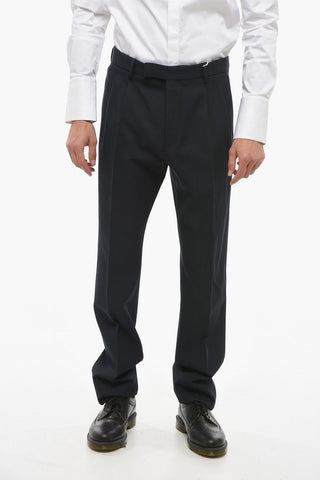 ZZEGNA Pantaloni a 2 Pinces in Misto Cotone Twill