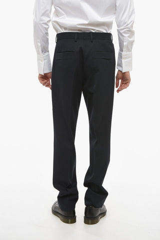ZZEGNA Pantaloni a 2 Pinces in Misto Cotone Twill