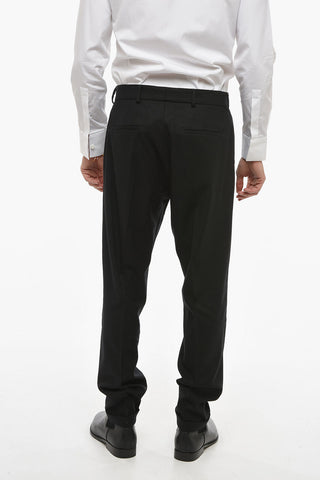 Pantaloni In Misto Lana Regular Fit