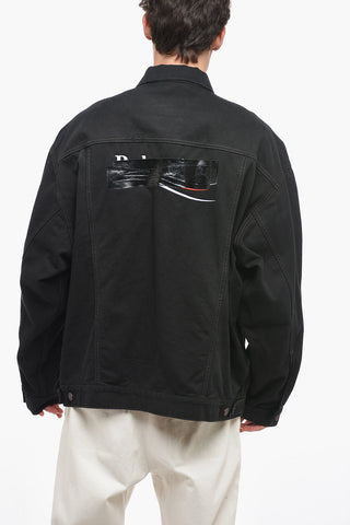 Oversized UNISEX Denim Jacket with Tape Detail