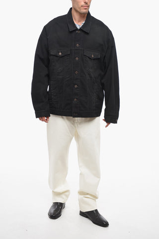 Oversized UNISEX Denim Jacket with Tape Detail