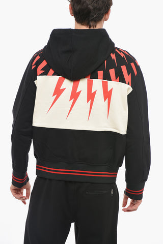 Printed THUNDERBOLT Hoodie Sweatshirt