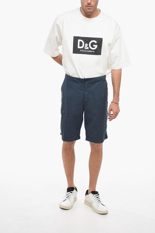 3 Pocket Cotton Blend Shorts
