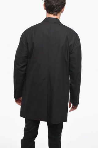 RE-EDITION Silk Blend Slim Fit Blazer with Peak Lapel