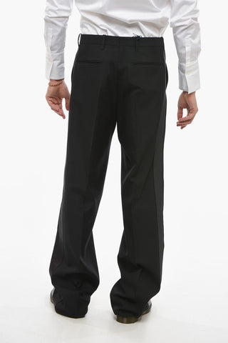 Straight Fit COVER Pants with Side Satin Bands