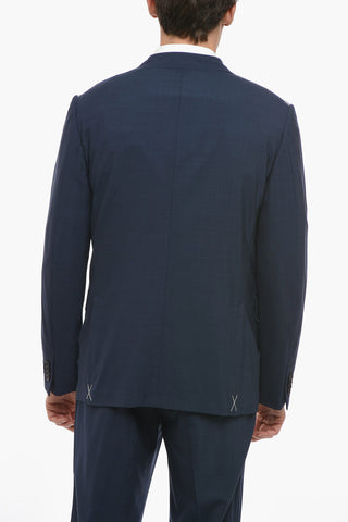 Wool Slim Fit Suit with Flap Pockets