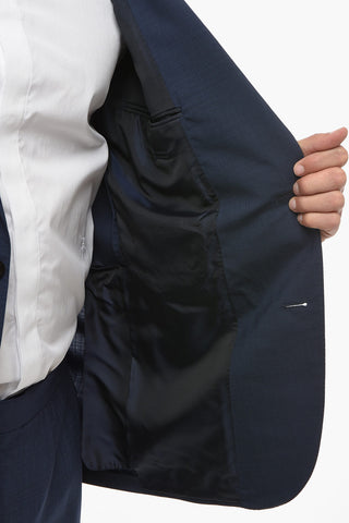 Wool Slim Fit Suit with Flap Pockets