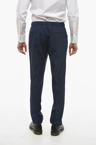 Wool Slim Fit Suit with Flap Pockets