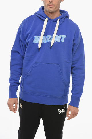 Felpa Hoodie in Cotone MILEY con Logo Stampato