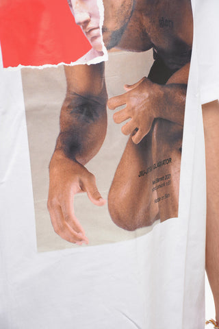 MARBLE ON SKIN Printed T-shirt