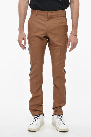 Pantaloni STRAIGHT FIT con Bande Laterali a Contrasto