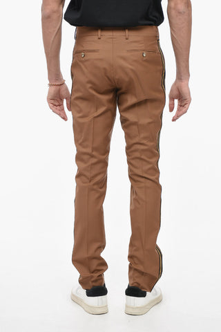 Pantaloni STRAIGHT FIT con Bande Laterali a Contrasto